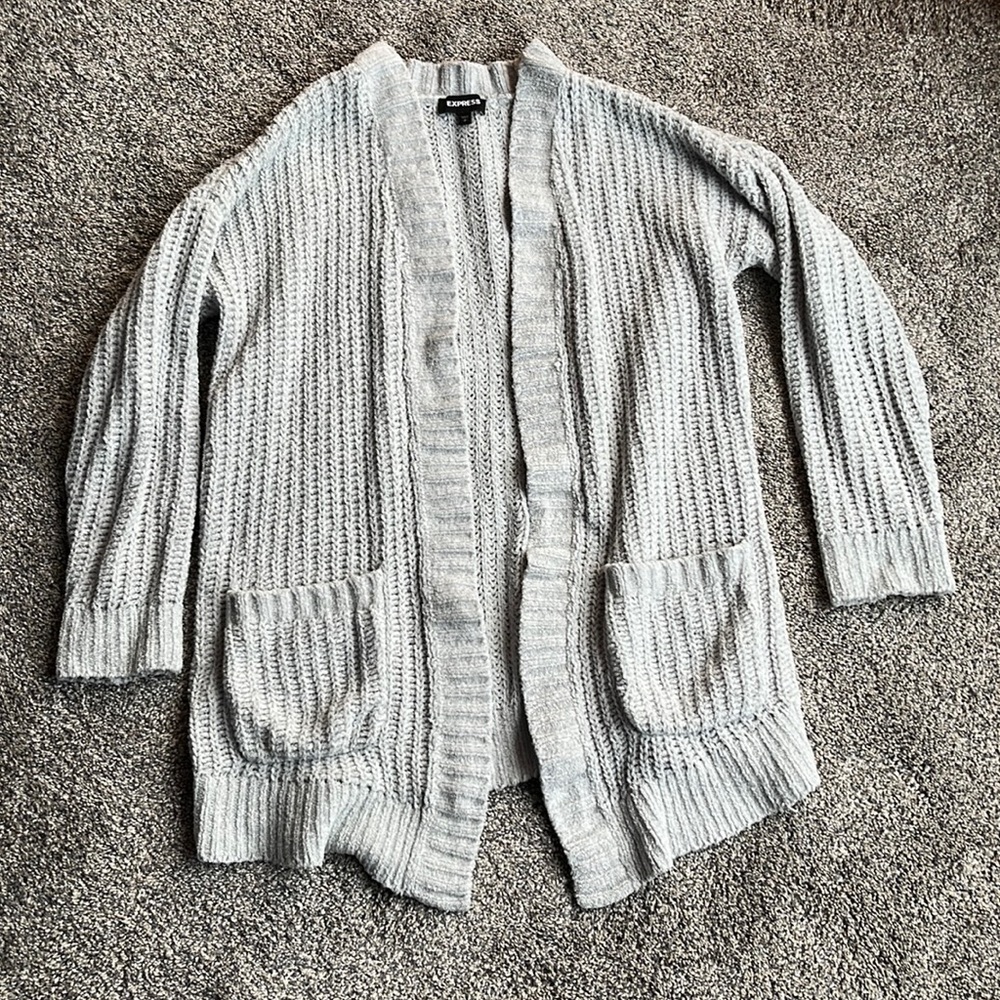 Express gray caridgan